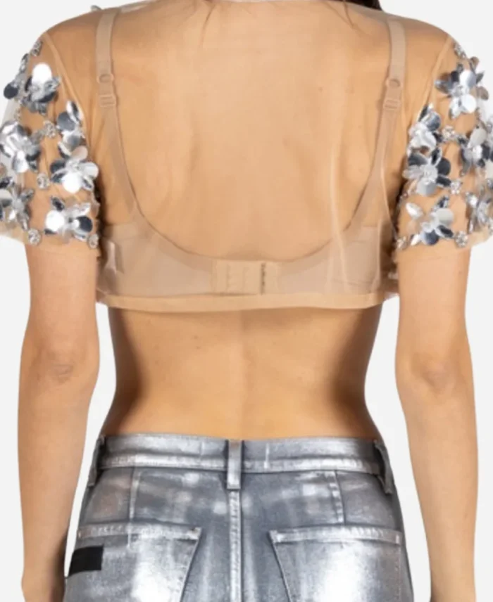 The Voice S26 Gwen Stefani Floral Embellished Top