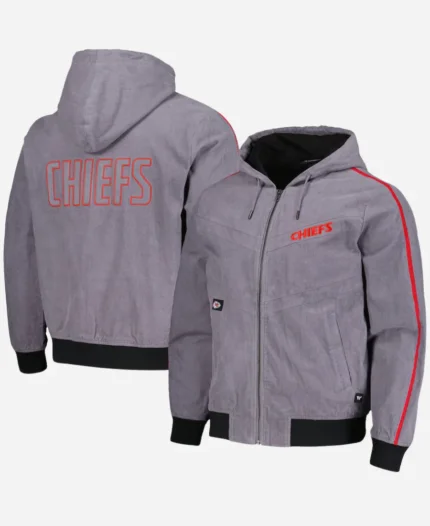 The Wild Collective Kansas City Chiefs Grey Jacket