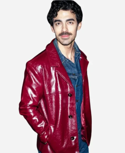 Times Square Performance Joe Jonas Leather Jacket