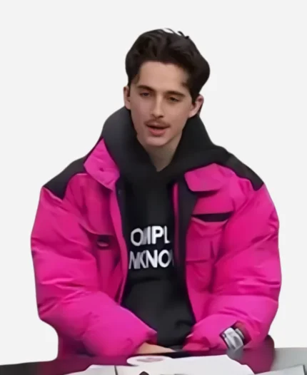 Timothee Chalamet College Gameday Puffer Jacket