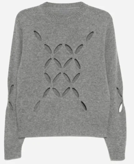 Tom Holland The Today Show 2024 Grey Cutout Sweater For Sale