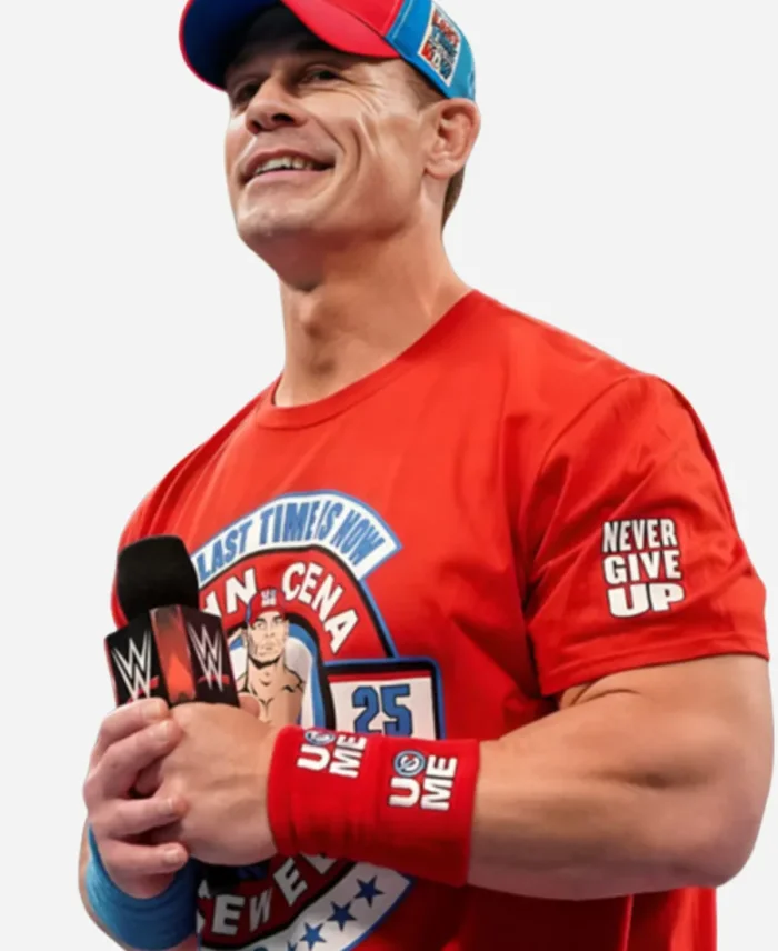 WWE Red John Cena Farewell Tour Red T-Shirt For Men's