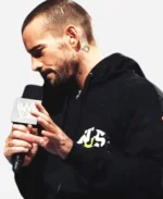 WWE Superstar CM Punk GTS Black Zipper Hoodie