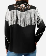 Wanda Sykes The Upshaws Black Fringe Shirt