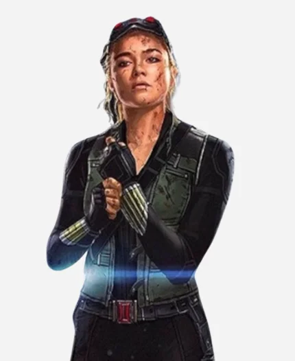 Yelena Belova Movie Thunderbolts 2025 Florence Pugh Green Vest