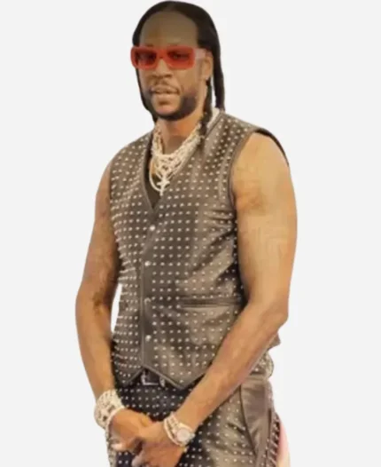Bet Awards 2024 2 Chainz Black Studded Vest