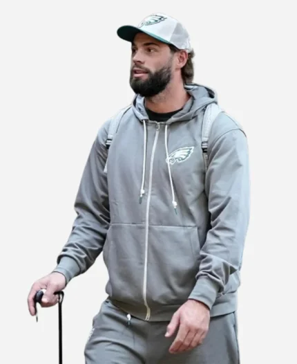 2024 NFL Philadelphia Eagles Sideline Club Gray Tracksuit