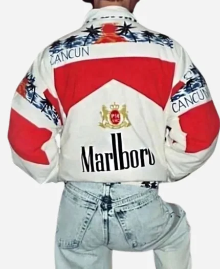 80s Cancun Marlboro Vintage Bomber Jacket For Unisex