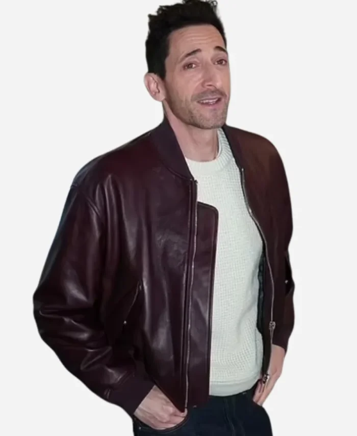 Adrien Brody football Maroon Jacket