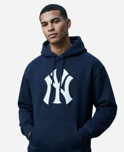 Effortless Akimbo Yankee Blue Pullover Hoodie