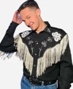 American Idol S22 Jack Blocker Fringe Shirt