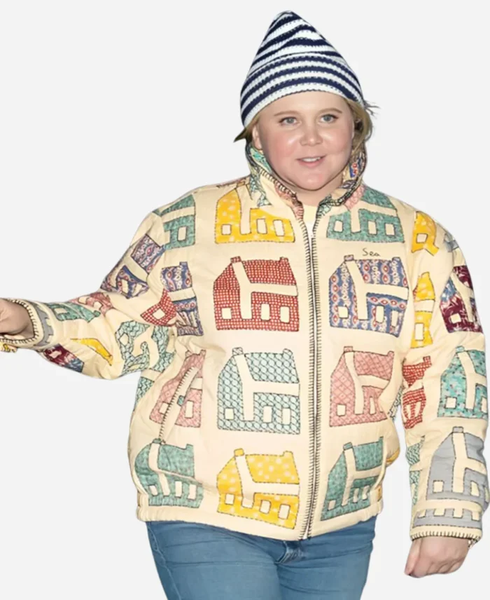 Amy Schumer NYC 2025 Colorful Sea Jacket