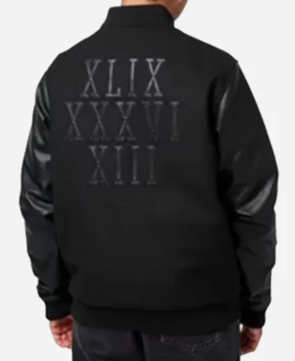 Arsenal Retro Invincibles Black Varsity Letterman Jacket For Sale