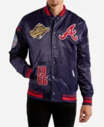 Atlanta Braves World Series Navy Varsity Jacket