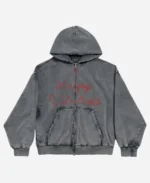 Balenciaga Lipstick Valentines Zip-up Hoodie