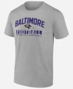 Baltimore Ravens Gray Screen Blocking T-Shirt