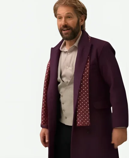 Ben Glenroy Tv Series Only Murders in the Building Season 04 Paul Rudd Purple Coat