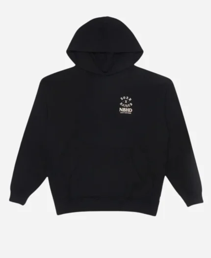 Born x Raised NBHD Peacock Black Pullover Hoodie For Unisex