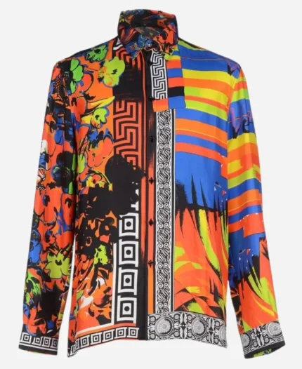 Bruno Mars 24k Magic Printed Silk Shirt For Men's