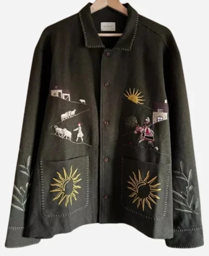 Brian Tyree Henry Olive Green Shirt