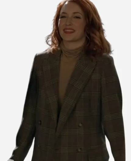 Casey Movie The Wish Swap 2025 Emily Tennant Grey Plaid Blazer