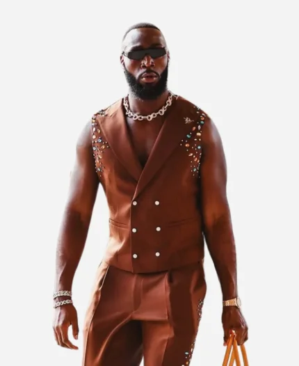 Charles Omenihu Super Bowl Chiefs Brown Vest