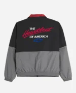 Chevrolet The Heart Of America Black And Grey Racing Track Jacket For Sale