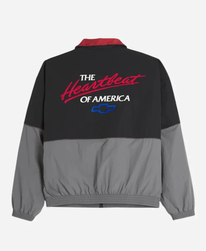 Chevrolet The Heart Of America Black And Grey Racing Track Jacket For Sale