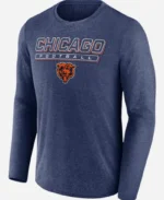 Chicago Bears Navy Fundamentals Long Sleeve T-Shirt