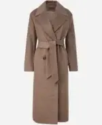 Classic Comma Mit Bindegurtel Brown Coat