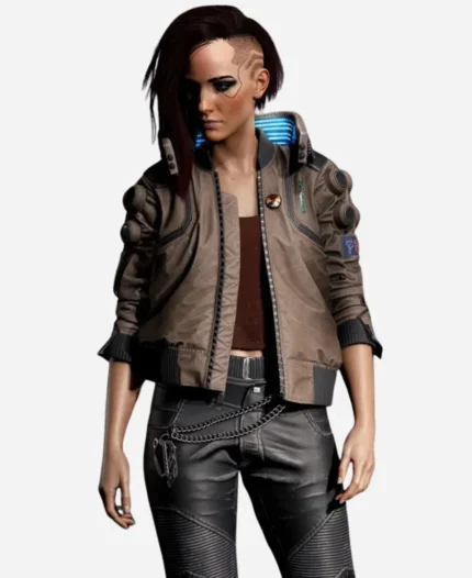 Cyberpunk 2077 Bomber Leather Jacket