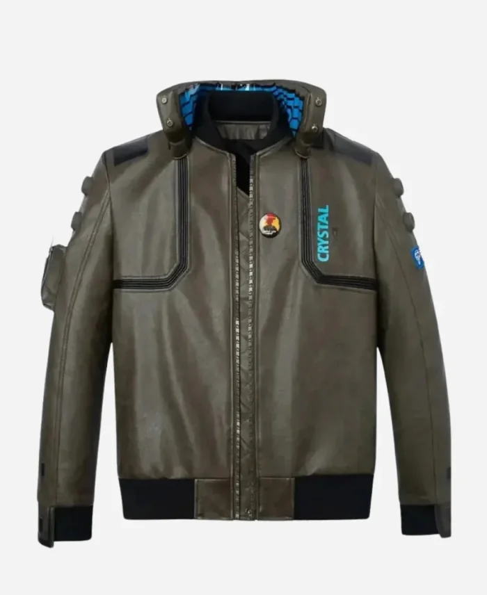 Cyberpunk 2077 Leather Bomber Jacket