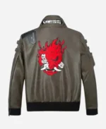 Cyberpunk 2077 Valerie Samurai Leather Bomber Jacket