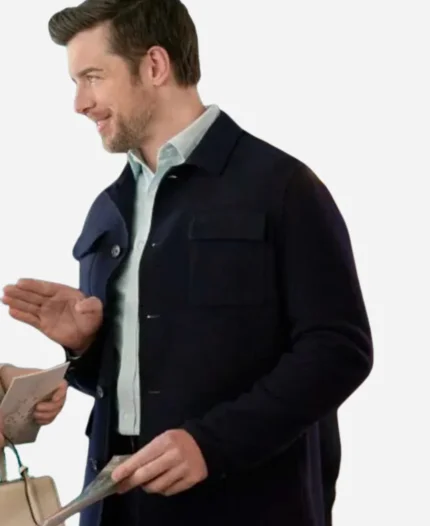 Dan Jeannotte Movie Love On The Danube Royal Getaway 2024 Joe Fisher Black Jacket