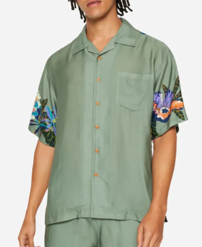 Daniel Tosh The Goat S01 Tennis Printed Green Shirt