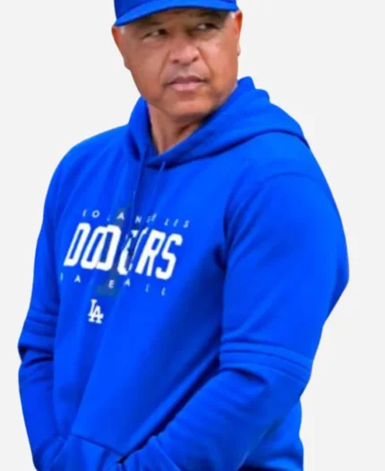 Dave Roberts 2024 LA Dodgers Pullover Blue Hoodie