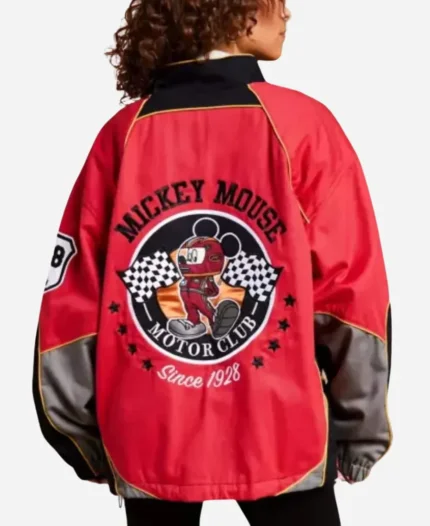 Disney Land Mickey Mouse Racing Jacket Mickey Mouse Motor Club Racing Bomber Jacket