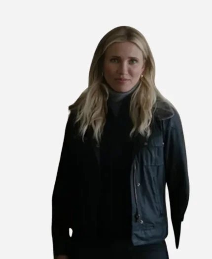 Emily Movie Back In Action 2025 Cameron Diaz Black Jacket For Sale