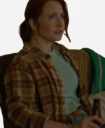 Emily Tennant The Wish Swap 2025 Yellow Checkered Shirt