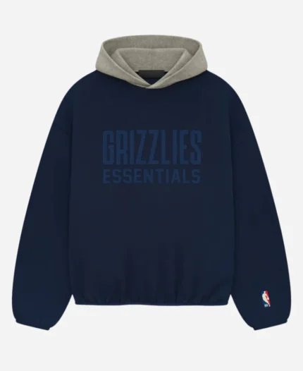 Fear Of God Essentials Grizzlies Blue Pullover Hoodie