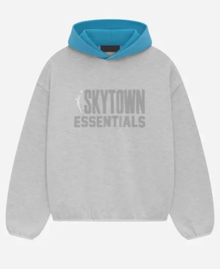 Fear Of God Essentials Sky Pullover Grey Hoodie