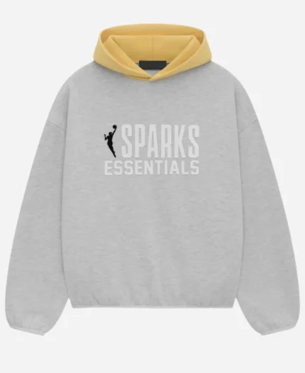 Fear Of God Essentials Sparks Pullover Grey Hoodie
