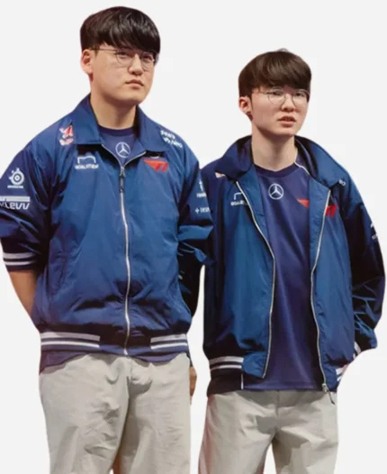 Film T1 2024 MSI Blue Bomber Jacket For Unisex