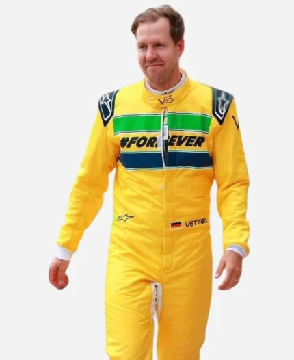 Forever Senna F1 Yellow Jumpsuit