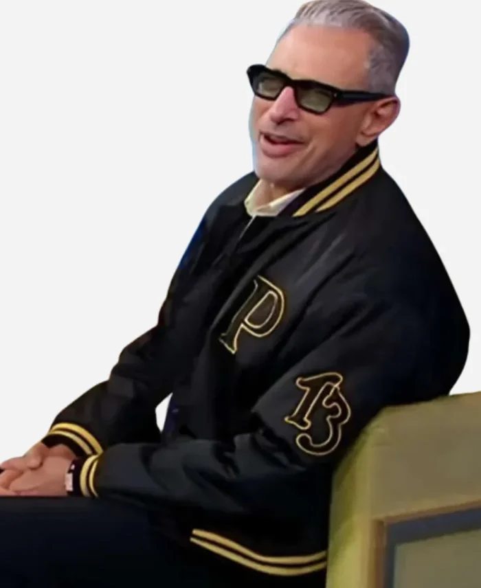 Good Morning America Jeff Goldblum Black Bomber Jacket