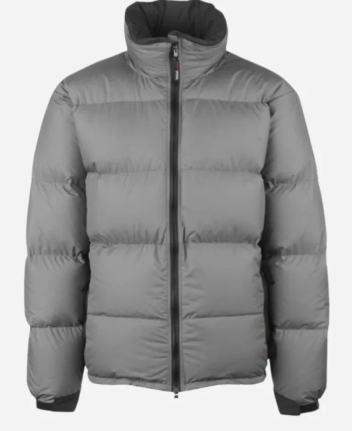 Grey Puffer Down Jacket