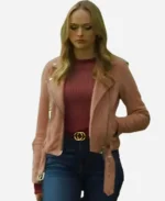 Hustlers Take All 2024 Kyla Burke Pink Leather Jacket