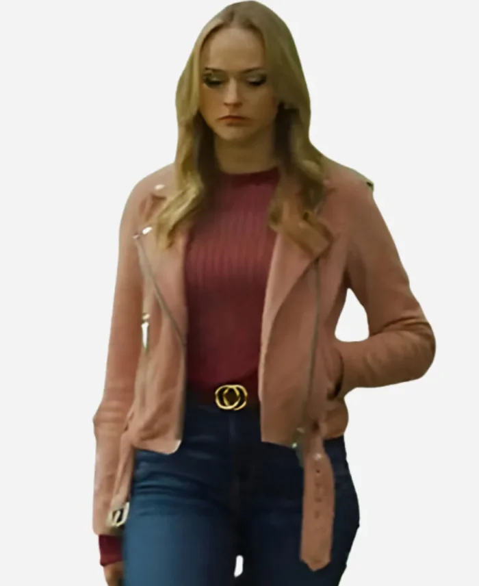 Hustlers Take All 2024 Kyla Burke Pink Leather Jacket