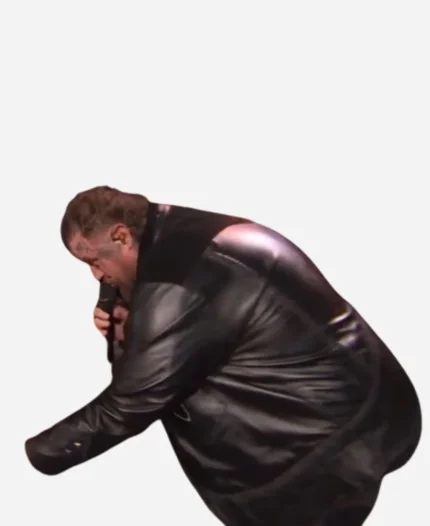 Jelly Roll Snl50 The Homecoming Concert Black Leather Jacket