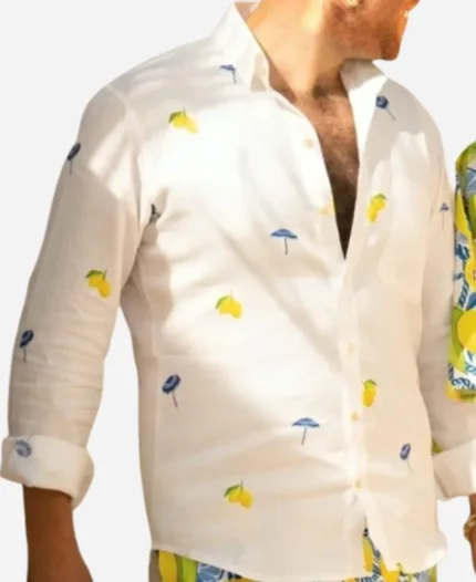 The Valley S1 Jesse Lally Lemon And Umbrella Printed Shirt
